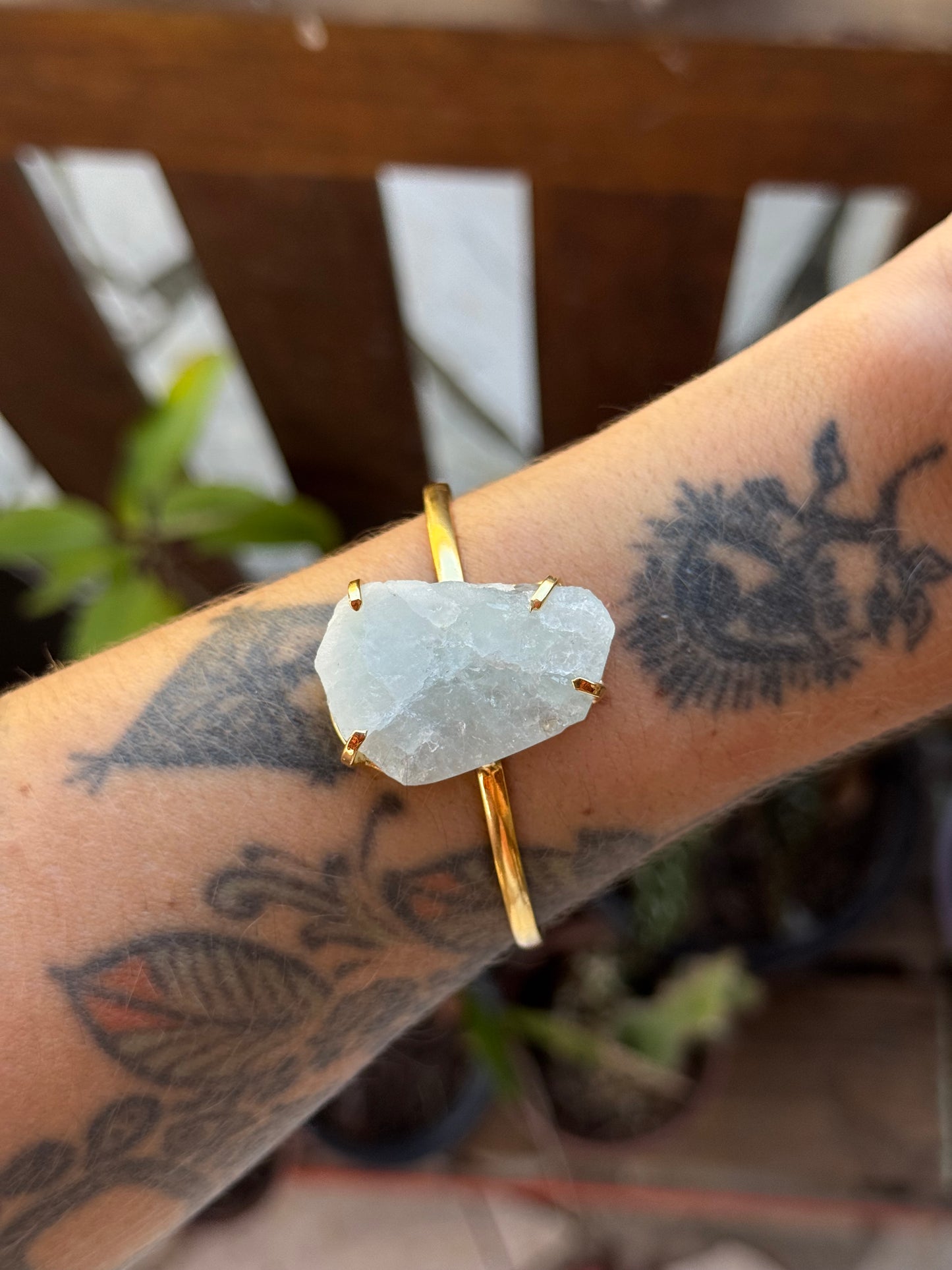 Bracelete titã - água marinha