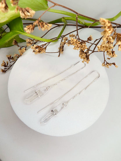Brinco zen - Quartzo de Cristal