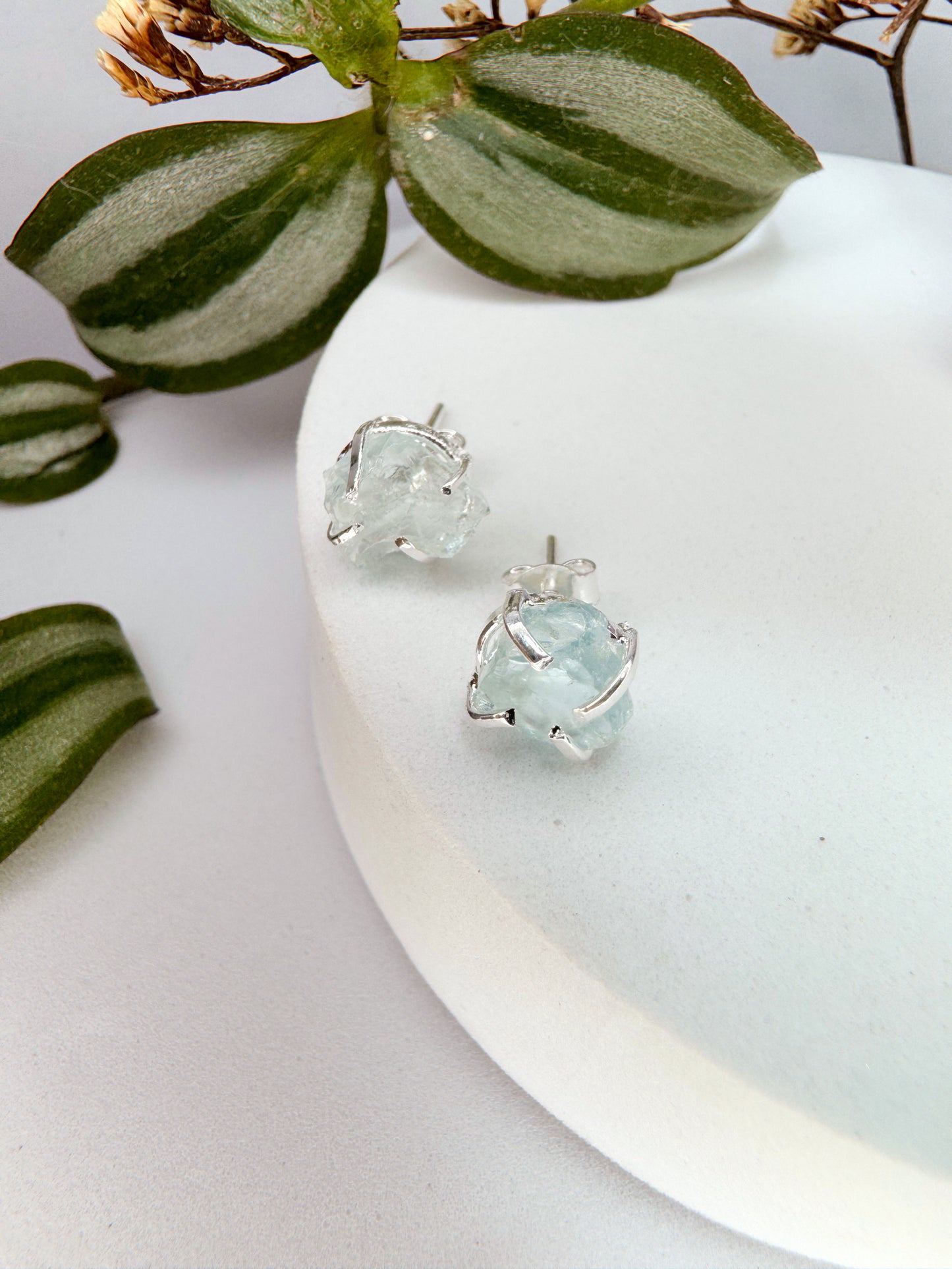 Brinco magia - agua marinha