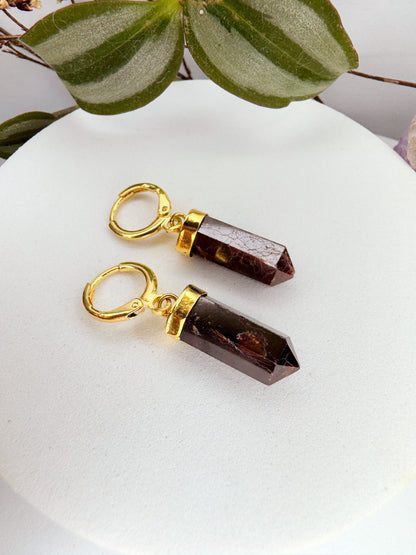 Brinco júpiter - olho de tigre