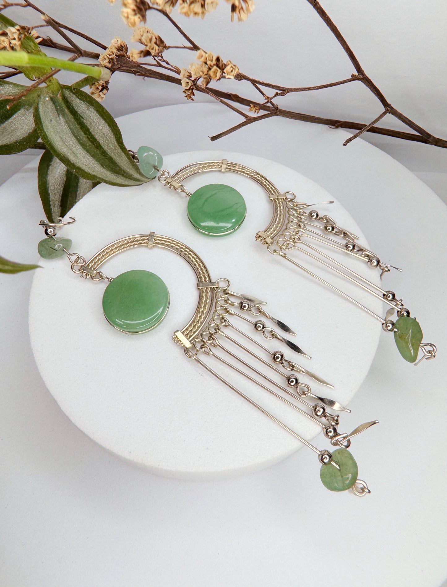 Brinco nostalgia - Quartzo verde