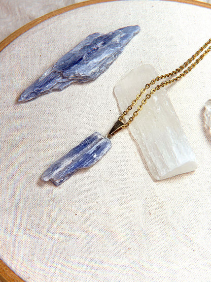 Colar Nature - Cianita Azul