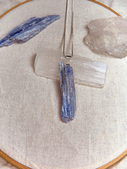 Colar Nature - Cianita Azul