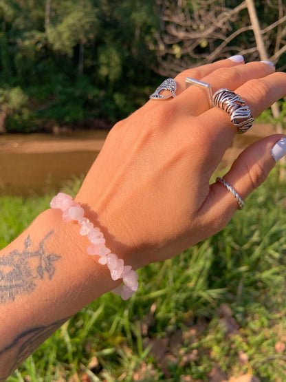 Pulseira Constelação - Quartzo Rosa