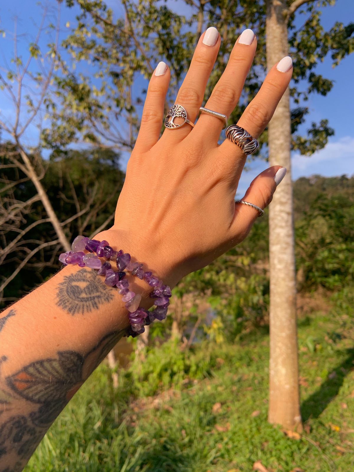 Pulseira constelação - Ametista