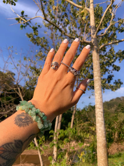 Pulseira constelação - Quartzo verde