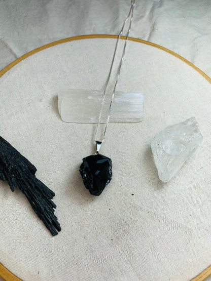 Colar Nature - Obsidiana Negra