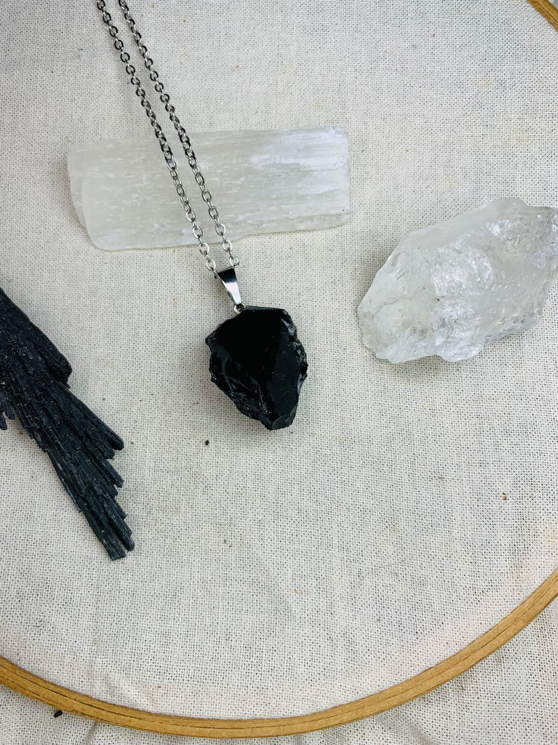 Colar Nature - Obsidiana Negra